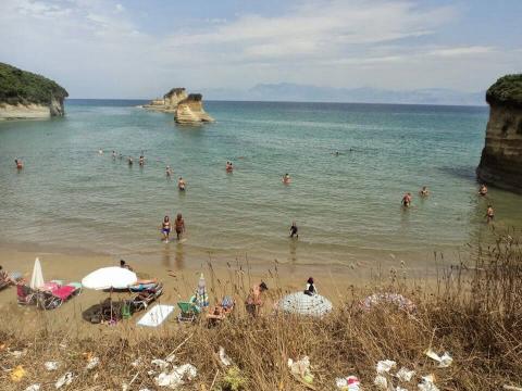 Apotripiti beach, Peroulades - Thomas Boat and Jet Ski hire, San Stefanos, Corfu